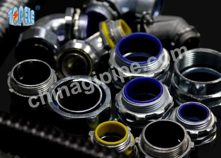 90도 상자 짜기 각도 커넥터 유연한 금속 도관 아연에 대 한 유연한