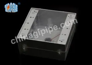 콘센트 박스 2-갱 야외 직사각형 깊은 출구 상자 UL 인증 비바람