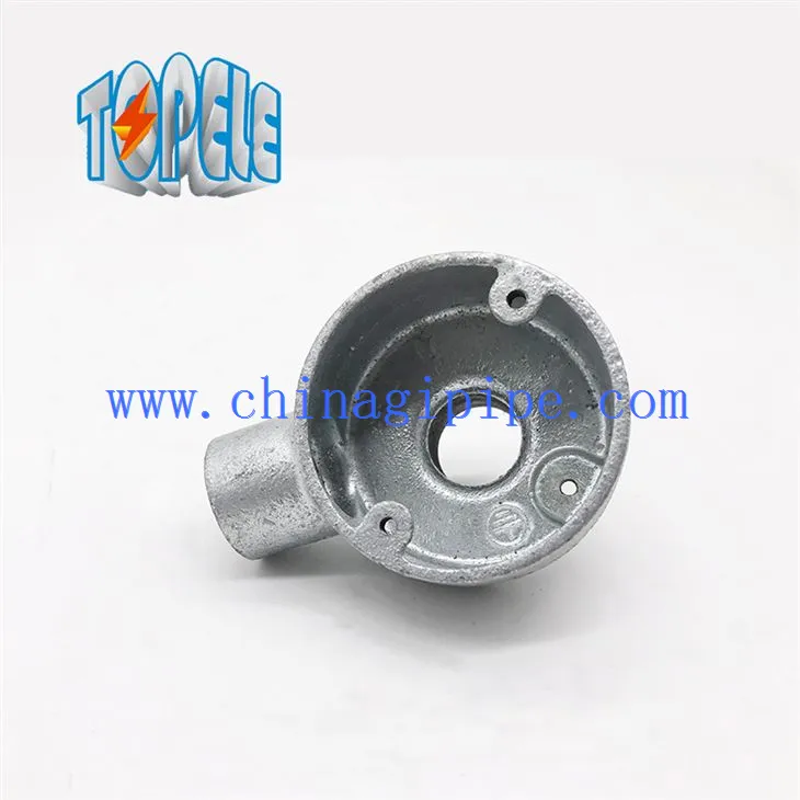 가단성 철 터미널 및 후면 콘센트 상자