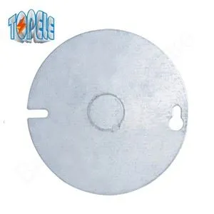 둥근 갱 전기 상자 및 스위치를 부착하는 방후 평면 사용을 커버